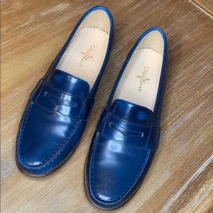 Cole Haan Teal Leather Penny Loafer - Size 7.5